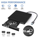 USB External CD DVD Reader CD/DVD Drive Burner Reader External DVD CD Writer Drive Portable Burner Reader for Laptop Desktop PC