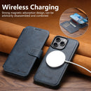 PU Leather Wireless Charging Card Holder Stand Wallet Magnetic Flip Cover Phone Case For iPhone 17 Pro Max 16 Plus 15 14 13 12