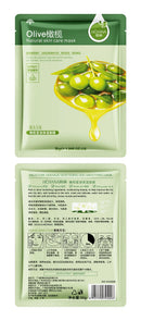 30pcs Natural Plant Facial Mask Moisturizing Oil Control Anti-Aging Fruit Aloe Korean Sheet Face Mask Beauty Skin Care Prodcuts