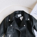 Boys Handsome Leather Jackets Kids 2-8 Years New Classics Spring Autumn Coats Baby Children Pu Outerwear Kids Zipper Fly Clothes