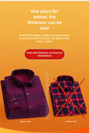 Men's Long-Sleeved Shirt Thickened Warm 7XL8XL Plus Size Autumn/Winter Casual No-Ironing Comfortable Double-Sided Fleece Top