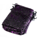 25/50pcs 10x15cm Halloween Organza Gift Bag Drawstring Spider Web Multi Color Printing Packaging Gift High Quality Candy Bag