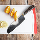Carbon Steel Santoku Kitchen Knife for Home Restaurant Razor Sharp Japanese Chef Ergonomic Handle