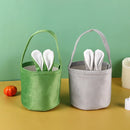 Rabbit Ear Bag With Handle 2025 Easter Bunny Gift Buckets Velvet Bags Wedding Candy Bag Kids Birthday Party Supplies