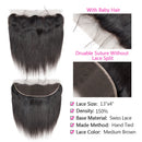 Straight Weaving Human Hair Extensions Bundles 28 30 32 Inch With 13x4 Lace Frontal Brazilian Human Weaves Hair Closure 4x4 5x5