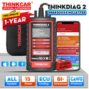 2026 Thinkcar ThinkDiag 2 Ediag Plus ALL Software Canfd Protocol 15 Reset OBD2 Diagnostic Tool Bi-Directional ECU Coding