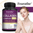 Fearathe 多元胶原蛋白复合配方 - I、II、III、V、X 型，有益头发、皮肤、指甲、骨骼和消化系统健康