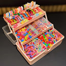 555pcs Girls Hair Accessories Set Colorful Butterfly Fashion Hair Clips Ties Elastic Bands for Daily Ponytail Fixation