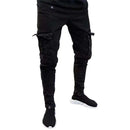 Men s Stylish Cargo Jeans with  Fit Design and Multiple Pockets for Spring and Summer Streetwear Fashion