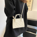 Women's Crossbody Bag One-shoulder Small Square Bag Retro Texture Bag New Trendy Fashion Simple Personality Hand Messenger Bag