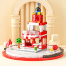 DIY Architecture Store Street View Food House Building Blocks Kit Girls Bricks Classic Movie Model Kids Toys For Children