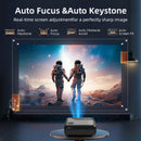 [Google TV/Android 14]4K 投影仪全高清 1080P 家庭影院 Netflix 认证户外电影智能自动对焦投影仪
