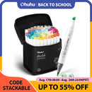 The Pigment Atelier | Ohuhu Honolulu Alcohol Marker Set, Refillable Dual-Tip (24–320 Colors)