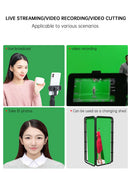 背景支架240CMx400CM带绿幕墙和夹子摄影背景架，适用于直播录像更衣室