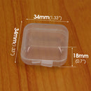Mini Clear Plastic Storage Box for Home Earrings Necklace Jewelry Organizer Cases Multifunction Transparent Dustproof Container