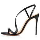 2024 Fashion Women's Sandals Open Toe High Heels Shoes Stilettos S-strap Ladies Party Wedding Footwear Black Nude Customized