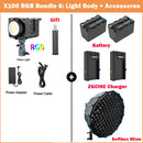 The Luminary X100 | Professional 100W RGB & Bi-Color COB LED Studio Light