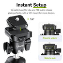 Ulanzi TT38 One-click Quick Release Tripod Uka Tripod Top Handle Grip for Camera Netting bracket with a Hidden Hook 180° Tilt