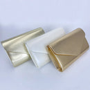 Women Exquisite Evening Clutch Bag Simple Luxury Elegant Envelope Handbag Chain Shoulder Crossbody Bag Party Wedding Purse Pouch