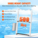 SucceBuy 3/4/5 Steps Removable Dock Ladder 350/500Lbs Load Pontoon Boat Ladder with Rubber Mat for Lake, Marine Boarding, Pool