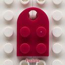 50pcs DIY Building Blocks 3176 Brick Heart Necklace/Key Ring Toys 2x 3 Heart-shaped Multicolor Educational Toy Gift for Children