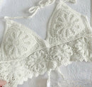 summer holiday beach camis lady sexy tassels crochet camisole women sexy tassels bikini camis female crochet halter bikini tops