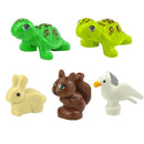 Figures Animal Building Block MOC City Goat Sheep Eagle Owl Panda Parrot Seagull Penguin Zoo Fram Accessories Bricks Toy Gift