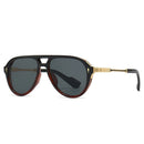 SHAUNA Retro Double Bridges Pilot Men Sunglasses Fashion Brand Designer Shades UV400 Trending Rivets Women Luxury Sun Glasses
