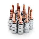 12/8/4pcs Speaker Banana Plug Connector No Soldering Copper Jack Male Plug Screw Wire Adapter for Audio Video Cable Connector