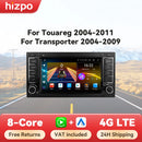 Hizpo 双锭安卓13车载收音机，适用于大众途锐Multivan T5 Transporte 2004-2009 CarPlay多媒体GPS车载电台RDS