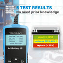 TOPDON AB101 6V/12V Car Battery Tester Voltage Battery Test Auto Charger Analyzer 2000CCA Car Cranking Charging Circut Tester