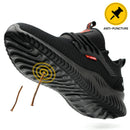 Safety Shoes Men With Steel Toe Cap Anti-smash Men Work Shoes Sneakers Light Puncture-Proof Indestructible Shoes Dropshipping