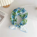 Approx 55cm Cotton Linen Square Scarf Neckerchief Spring Autumn Scarves Neck Scarf Turban Bandanas Headband Decoration for Women