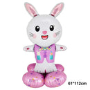 Cute Animal Easter Rabbit Mini Figurines Bunny Carrot Cake Decoration Chick Cupcake Toppers Easter Party Baking Supplies