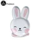 Easter Theme Disposable Tableware Cute Cartoon Rabbit Pattern Paper Plates Cups Napkins Kids Easter Party Decoration Supplies