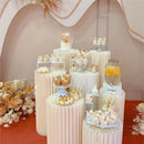 The Gilded Column | Folding Cylinder Display Rack for Weddings & Events