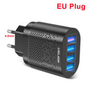 USLION 48W USB Charger EU KR AU Plugs USB Fast Charging QC3.0 Wall Charger For iPhone Samsung Xiaomi Mobile Phone Adapter Travel