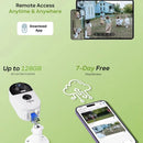 ZUMIMALL APP 安全无线户外电池摄像机，2.4G WiFi 彩色夜视/警报器/PIR