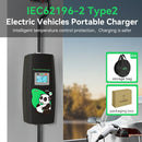 Khons 7KW Portable Electric Vehicle charger Type2 Charging Wallbox 32A Single-Phase CEE Plug EVSE Charger IP65 With 5m Cable