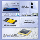 国际版 POCO C65 联发科 Helio G85 6.74英寸水滴屏 50MP摄像头 5000mAh大电池 3.5mm耳机插孔