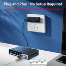 HORACO 2.5GbE 智能管理交换机 4 端口 RJ45 2500Mbps Web 管理型以太网网络交换机 2 端口 10G SFP+ 插槽 家庭实验室交换机