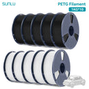 SUNLU 10公斤 PETG/ABS 耗材 10卷 3D打印线材 1公斤/卷 1.75毫米 100% 线材整齐排列 适用于欧美地区3D打印