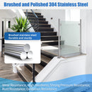 Railing Column with Stable Base, Stainless Steel 90cm or 110cm Middle Column and End Column