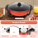 6L Household Hot Pot 1360W 220V Electric Boiling Pot Frying Pan Stew Pot 2 Compartments Non Stick Hotpot Temperature Adjustable
