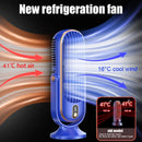 JKUOO Tower Fan Oscillating Fan, Desk Fan with 5-Speed Options,Quiet Cooling Bladeless Fan for Office Bedroom Home Desktop