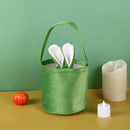 Rabbit Ear Bag With Handle 2025 Easter Bunny Gift Buckets Velvet Bags Wedding Candy Bag Kids Birthday Party Supplies