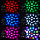 2pcs Mini 19x25W RGBW 4in1 Spotlight Wash/Beam/Zoom,Professional DJ/Bar Big Bee Eye LED Moving Head Disco Strobe Stage Lights