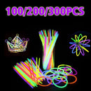 The Photon Tide | 100/200/300pc Party Glow Fluorescent Rod Bracelet Bundle