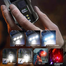 Portable Mini Keychain Light LED High Bright Flashlight Dual Light Source Outdoor Camping Fishing Multi-function Tool Torch Lamp