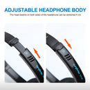 USB/3.5mm Plug Headphones Wired Call Center Headset Monaural Corded Operator Headphone with Microphone for Laptop PC Computer